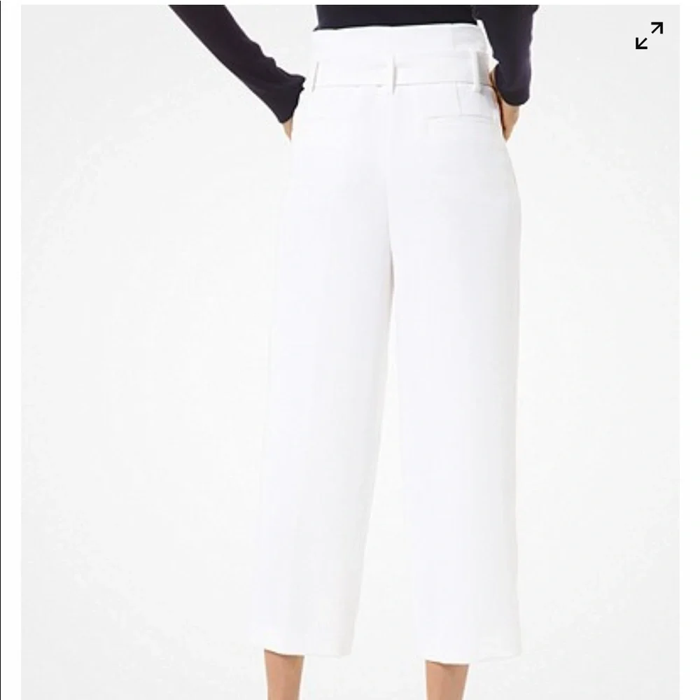 New Michael Kors belted crepe trousers